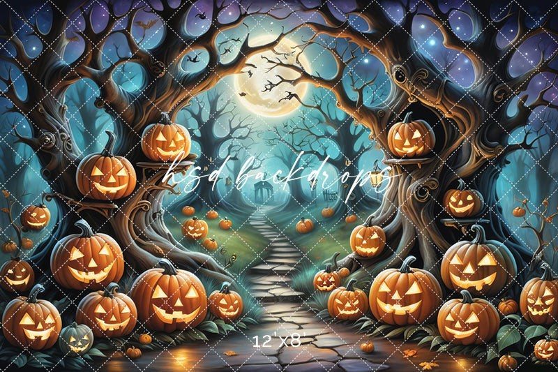 Cute Spooky Trees (sweep options) - HSD Photography Backdrops