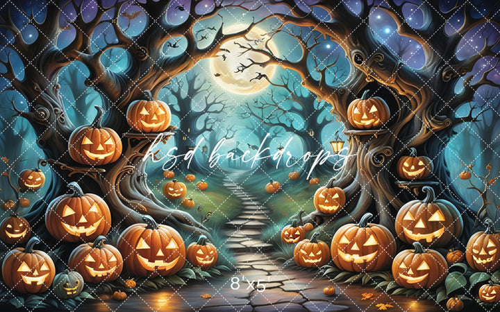 Cute Spooky Trees (sweep options) - HSD Photography Backdrops