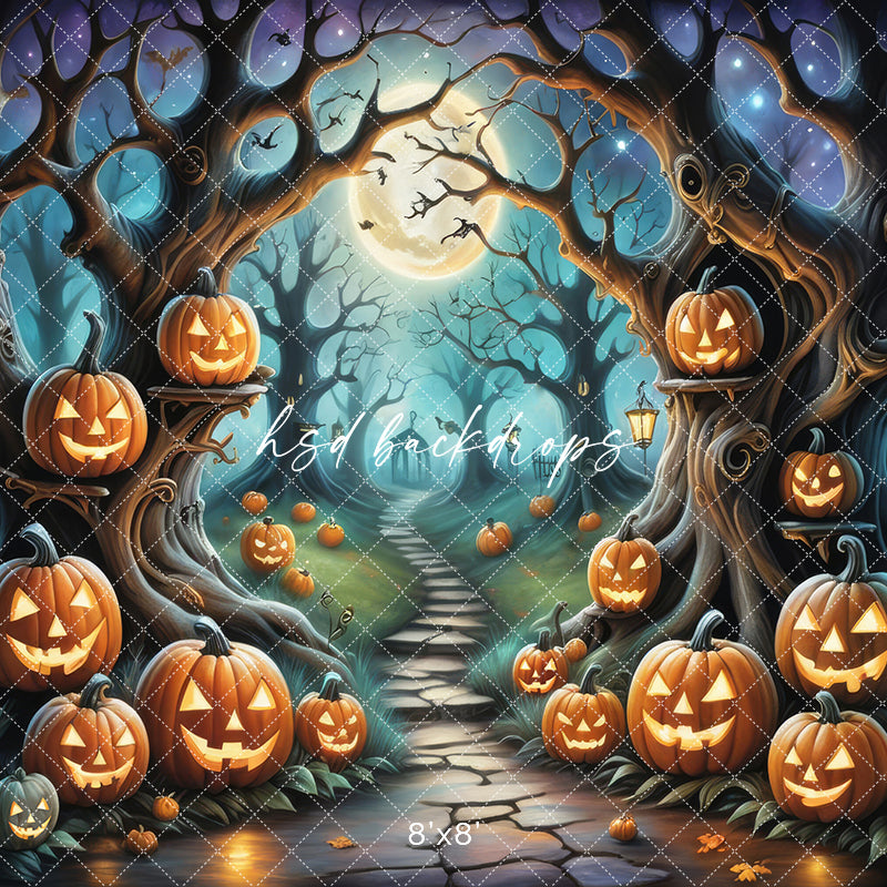 Cute Spooky Trees (sweep options) - HSD Photography Backdrops