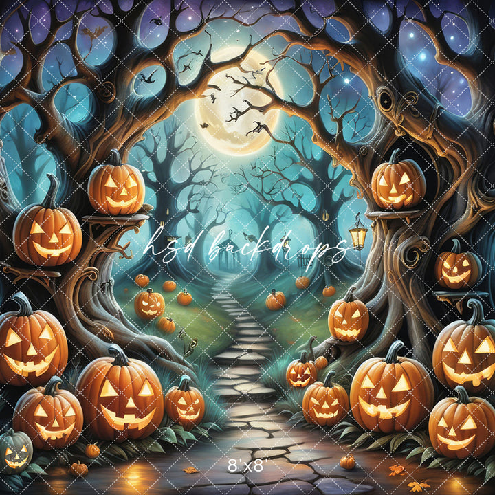 Cute Spooky Trees (sweep options) - HSD Photography Backdrops
