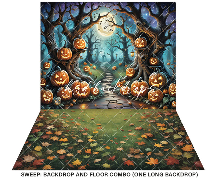 Cute Spooky Trees (sweep options) - HSD Photography Backdrops