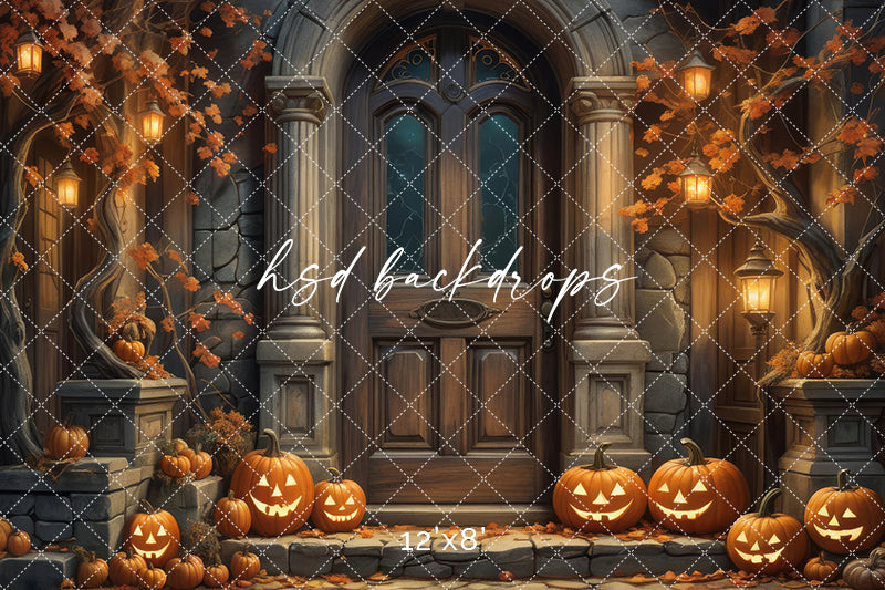 Dark Autumn Door (sweep options) - HSD Photography Backdrops