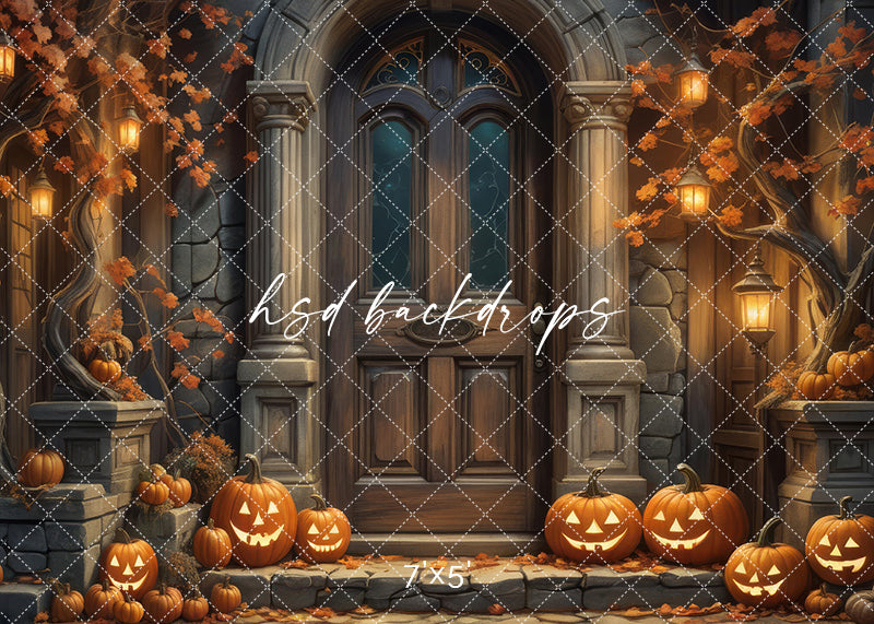Dark Autumn Door (sweep options) - HSD Photography Backdrops