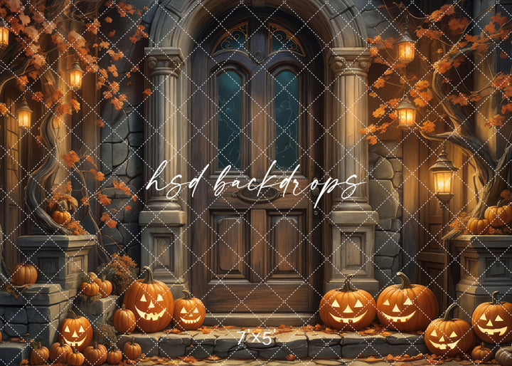 Dark Autumn Door (sweep options) - HSD Photography Backdrops