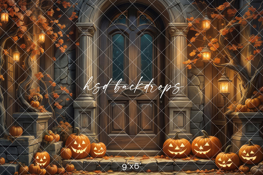 Dark Autumn Door (sweep options) - HSD Photography Backdrops