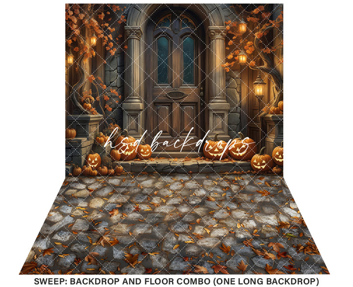 Dark Autumn Door (sweep options) - HSD Photography Backdrops
