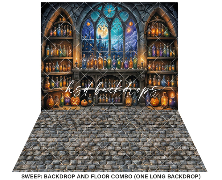 Potion Shop (sweep options) - HSD Photography Backdrops