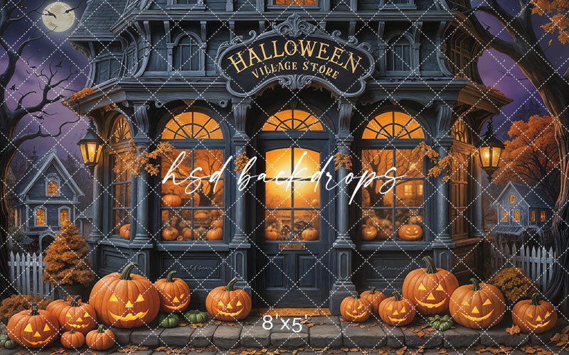 Halloween Village Store (sweep options) - HSD Photography Backdrops