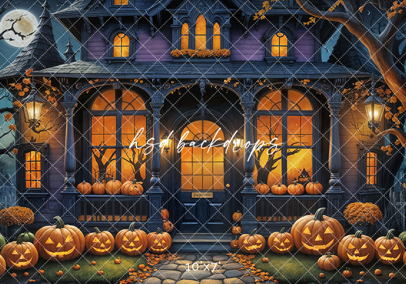 Haunted Cottage (sweep options) - HSD Photography Backdrops