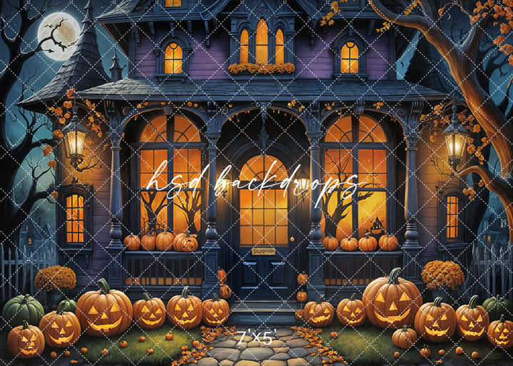 Haunted Cottage (sweep options) - HSD Photography Backdrops