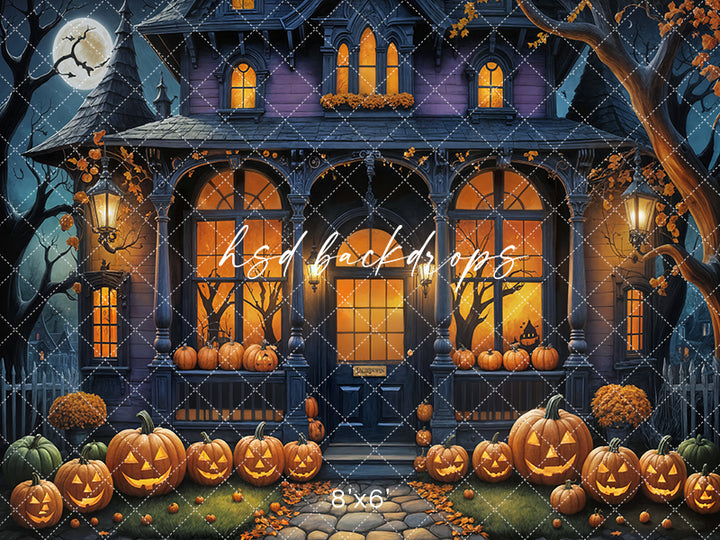 Haunted Cottage (sweep options) - HSD Photography Backdrops