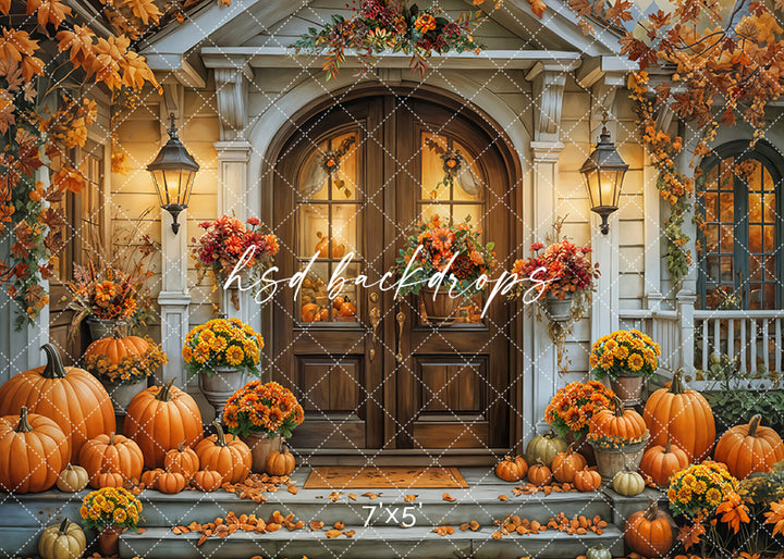 Elegant Autumn Porch (sweep options) - HSD Photography Backdrops