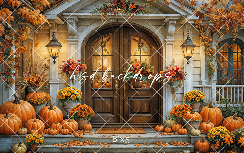 Elegant Autumn Porch (sweep options) - HSD Photography Backdrops