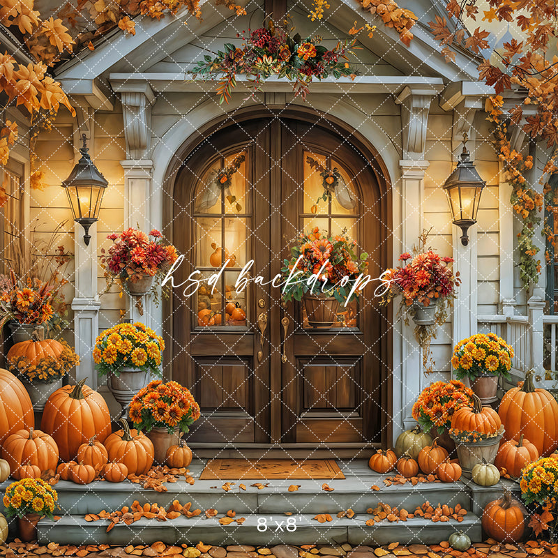 Elegant Autumn Porch (sweep options) - HSD Photography Backdrops