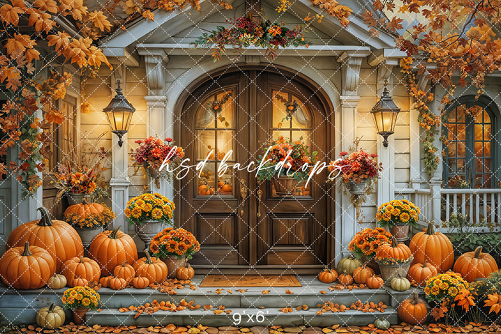 Elegant Autumn Porch (sweep options) - HSD Photography Backdrops