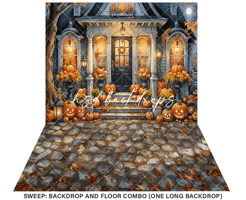 Haunted Halloween Manor (sweep options) - HSD Photography Backdrops