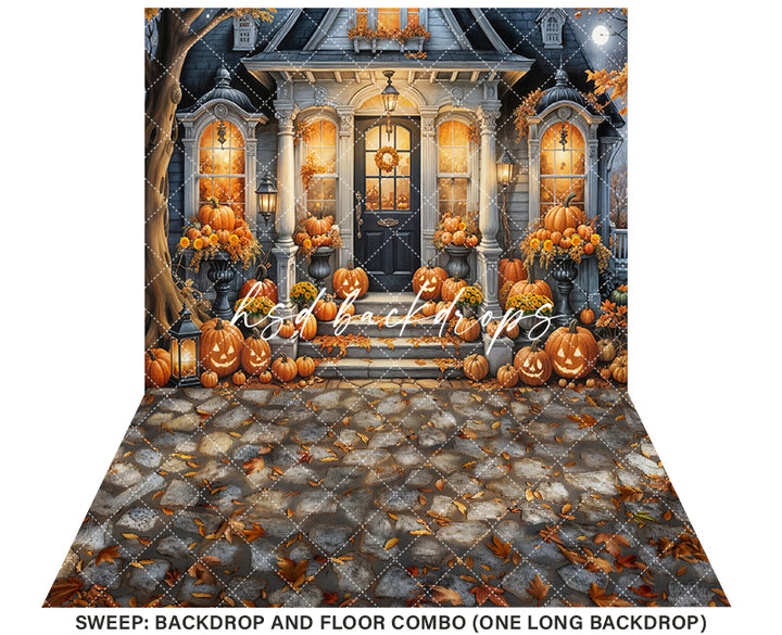 Haunted Halloween Manor (sweep options) - HSD Photography Backdrops
