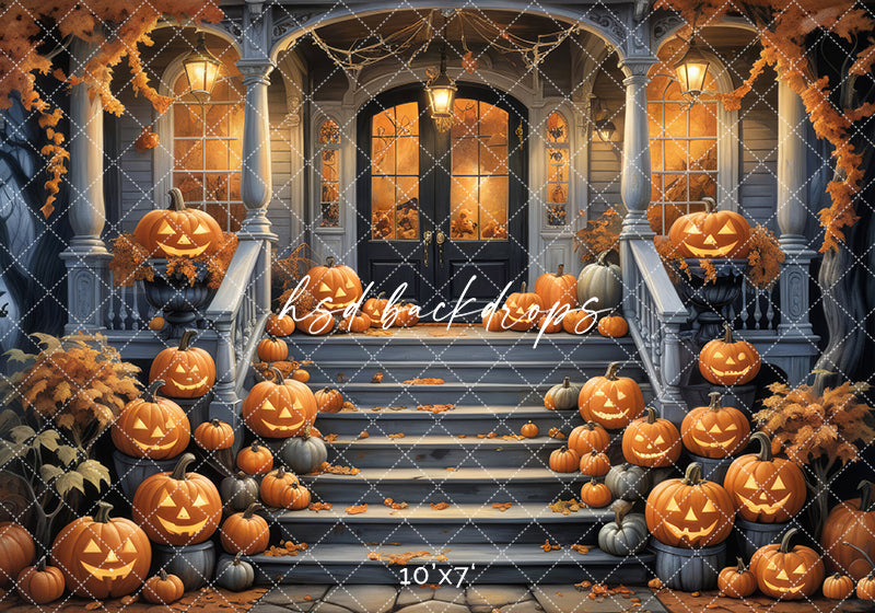 Haunted House Stairs (sweep options) - HSD Photography Backdrops
