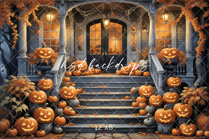 Haunted House Stairs (sweep options) - HSD Photography Backdrops