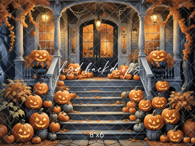 Haunted House Stairs (sweep options) - HSD Photography Backdrops