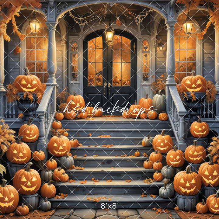 Haunted House Stairs (sweep options) - HSD Photography Backdrops