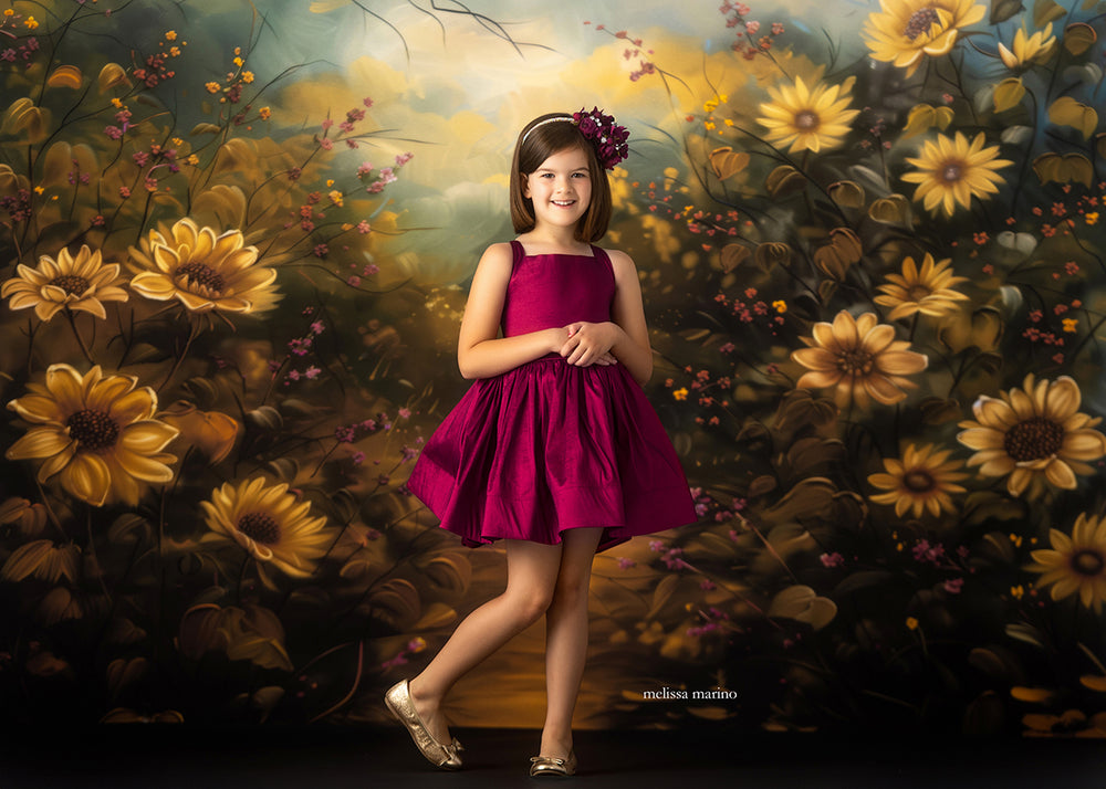 Wild Sunflowers (sweep options) - HSD Photography Backdrops