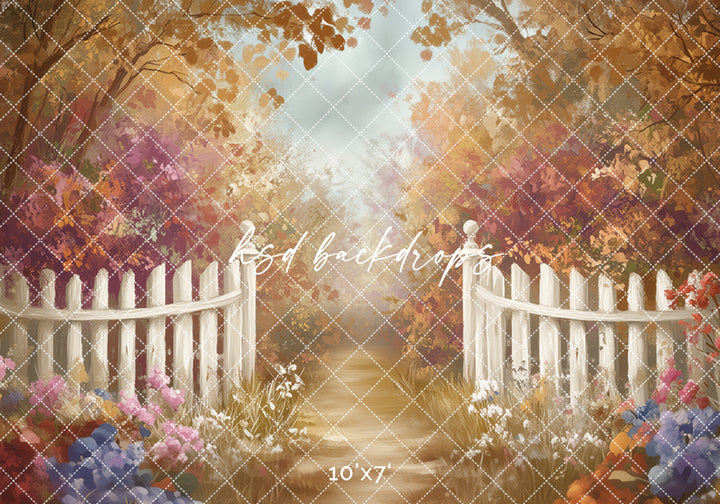 Autumn Garden Pathway (sweep options) - HSD Photography Backdrops