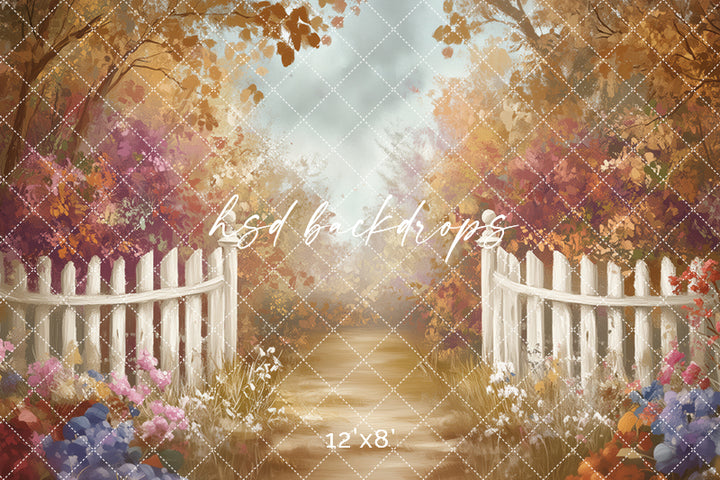 Autumn Garden Pathway (sweep options) - HSD Photography Backdrops