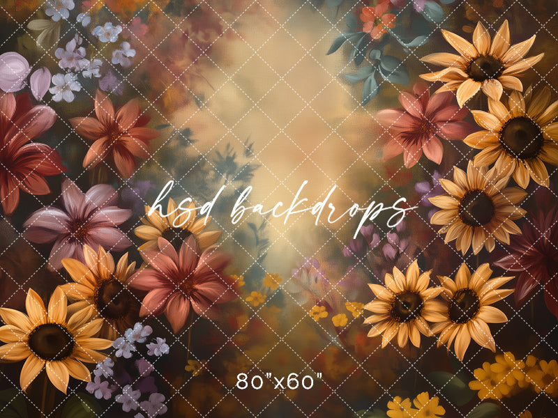 Autumn in Bloom fine art backdrop for studio photography