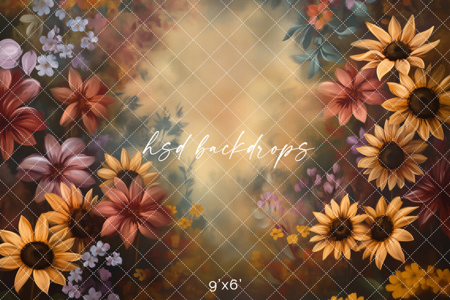 Autumn in Bloom (sweep options) - HSD Photography Backdrops