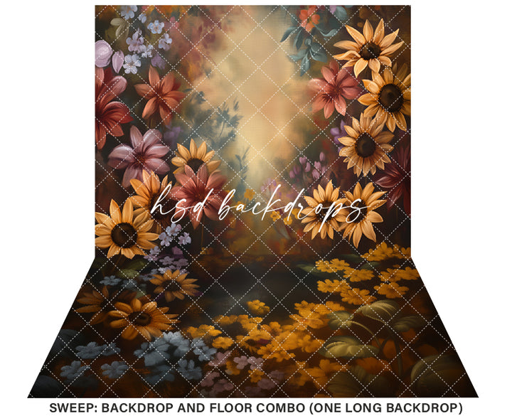 Autumn in Bloom (sweep options) - HSD Photography Backdrops
