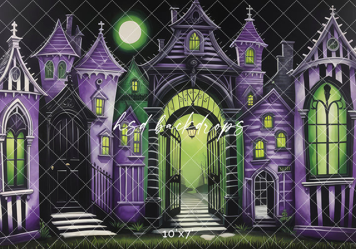 Ghost with the Most Village (sweep options) - HSD Photography Backdrops