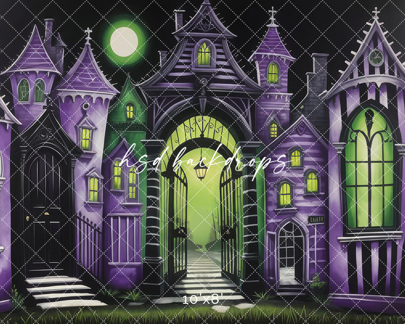 Ghost with the Most Village (sweep options) - HSD Photography Backdrops