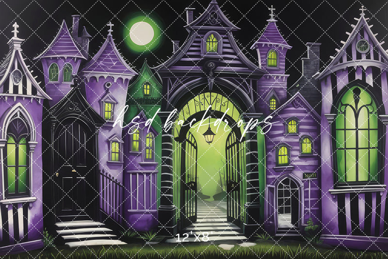 Ghost with the Most Village (sweep options) - HSD Photography Backdrops