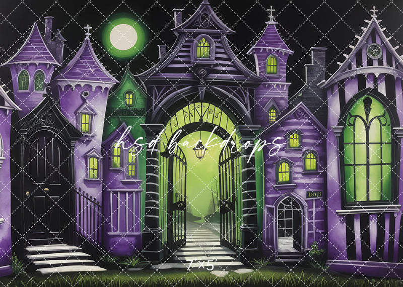 Ghost with the Most Village (sweep options) - HSD Photography Backdrops