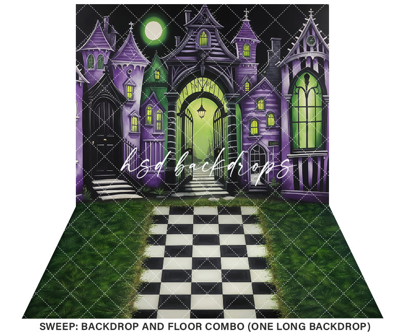 Ghost with the Most Village (sweep options) - HSD Photography Backdrops