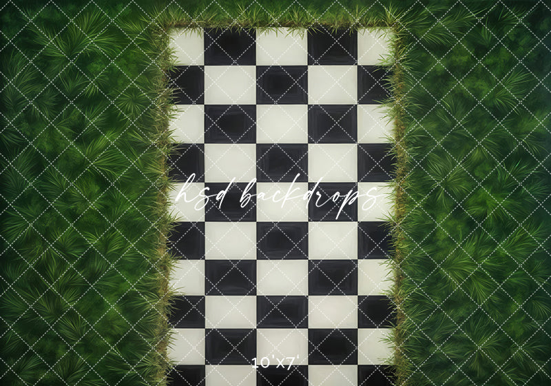 Checkered Pathway (sweep options) - HSD Photography Backdrops