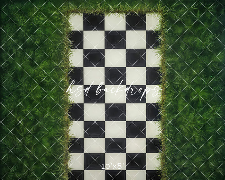 Checkered Pathway (sweep options) - HSD Photography Backdrops