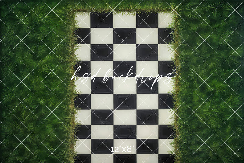 Checkered Pathway (sweep options) - HSD Photography Backdrops