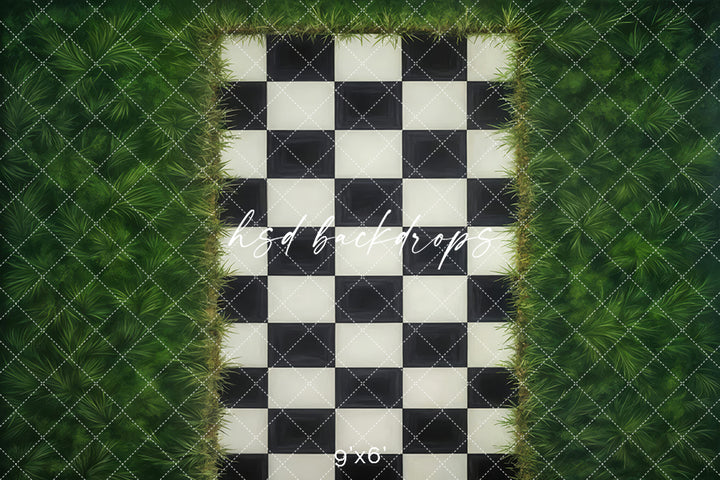 Checkered Pathway (sweep options) - HSD Photography Backdrops