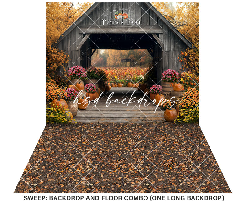 Pick Your Own Pumpkins (sweep options) - HSD Photography Backdrops