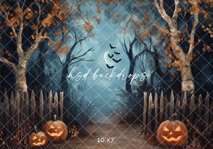 Halloween Forest Entrance - HSD Photography Backdrops