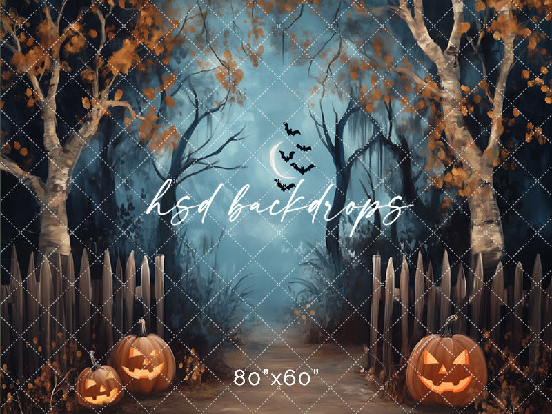 Halloween Forest Entrance - HSD Photography Backdrops