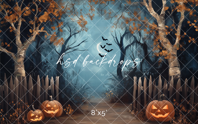 Halloween Forest Entrance - HSD Photography Backdrops