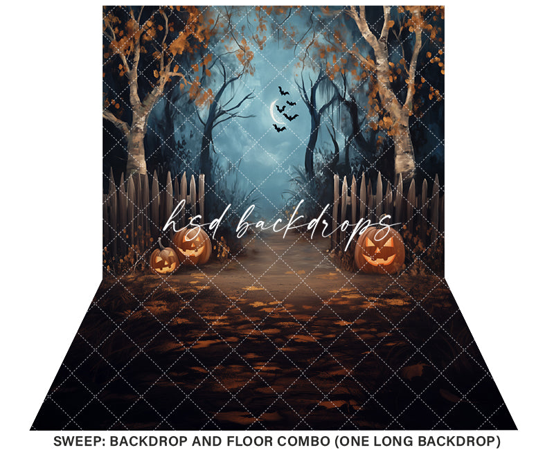 Halloween Forest Entrance - HSD Photography Backdrops