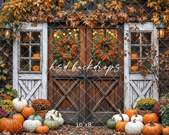 Bountiful Autumn Barn Doors (sweep options)