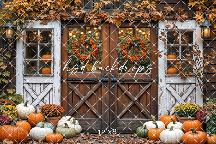 Bountiful Autumn Barn Doors (sweep options)