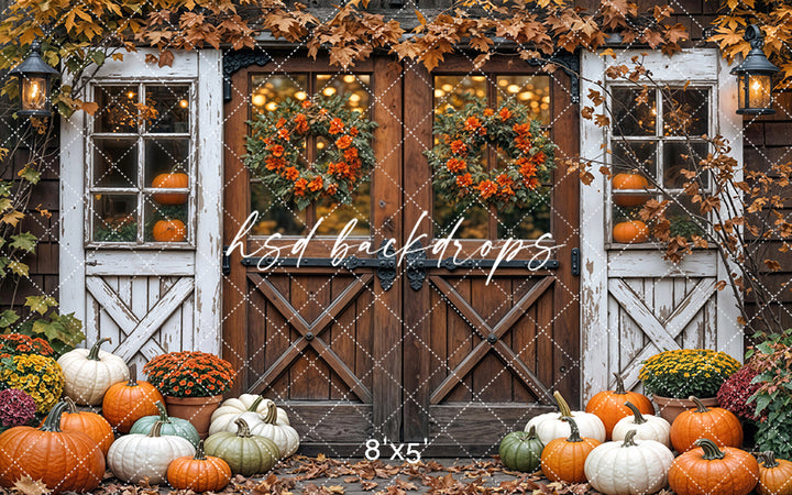 Bountiful Autumn Barn Doors (sweep options)