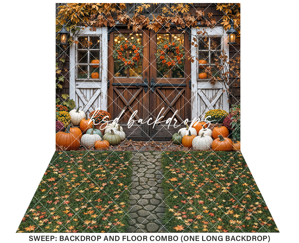 Bountiful Autumn Barn Doors (sweep options)