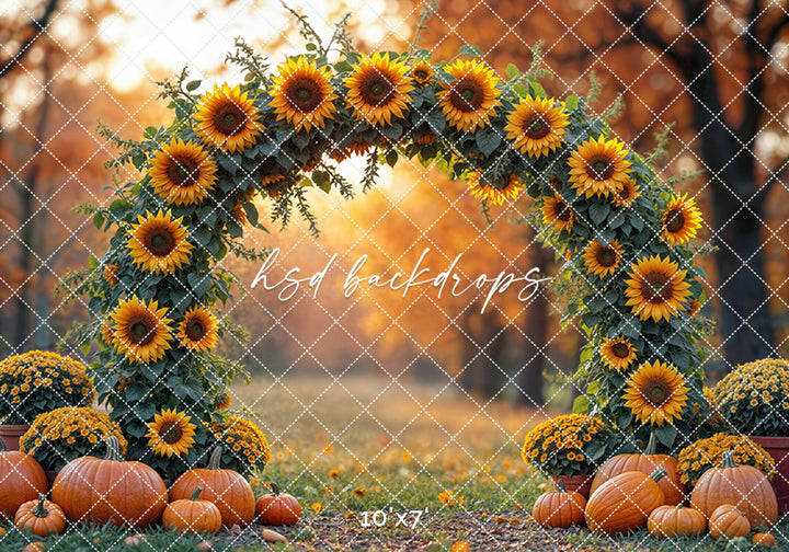 Autumn Sunflower Arch (sweep options)